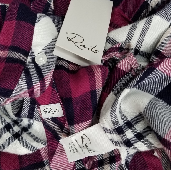 NWT Rails Hunter Plaid Button Down Flannel - Picture 4 of 6